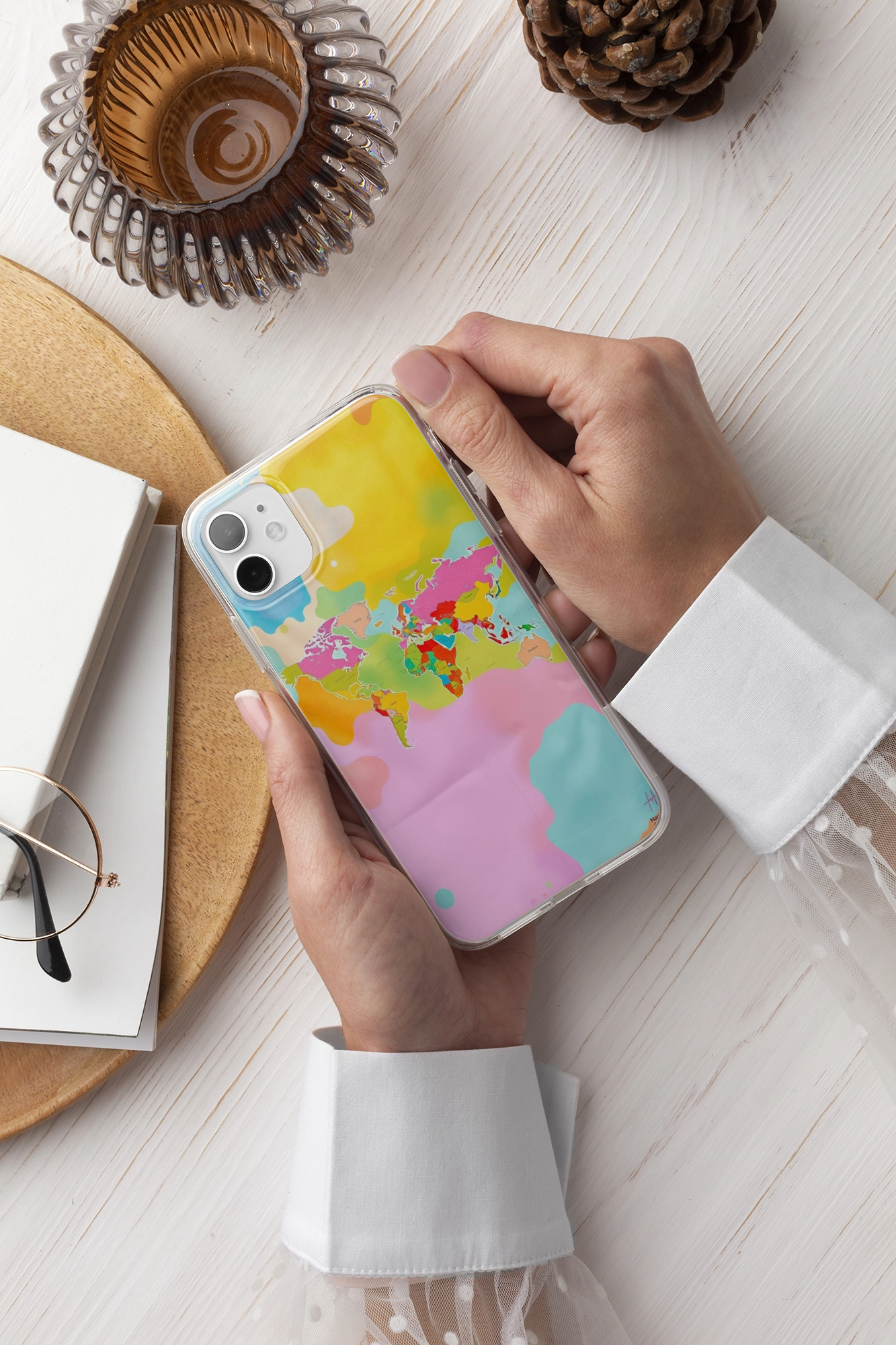 colorful world map