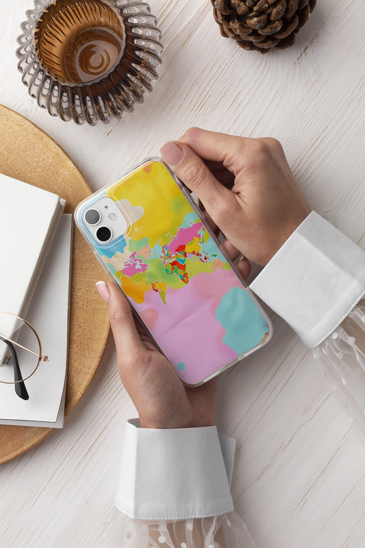 colorful world map